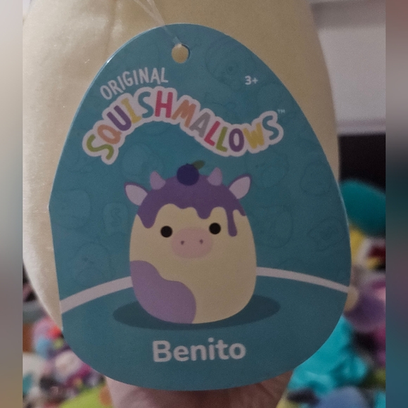 NWT Benito the Blueberry Cheesecake Cow Squishmallow 8" 🐄 - Picture 2 of 4